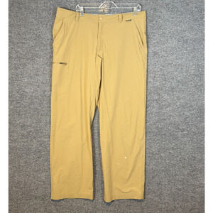 Eastern Mountain Sports Pants Mens 38x32 Beige Performance Stretch Hiking Cargo